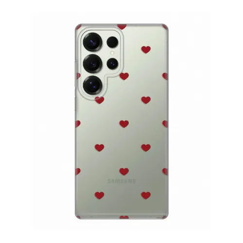 Silikonska futrola - maska print za Samsung S938 Galaxy S25 Ultra Red Hearts.