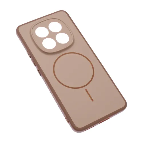 Futrola - maska Magsafe mat Line za Xiaomi Redmi Note 15 5G braon.