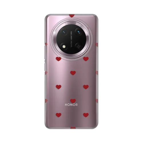 Silikonska futrola - maska print za Huawei Honor Magic 7 lite Red Hearts.