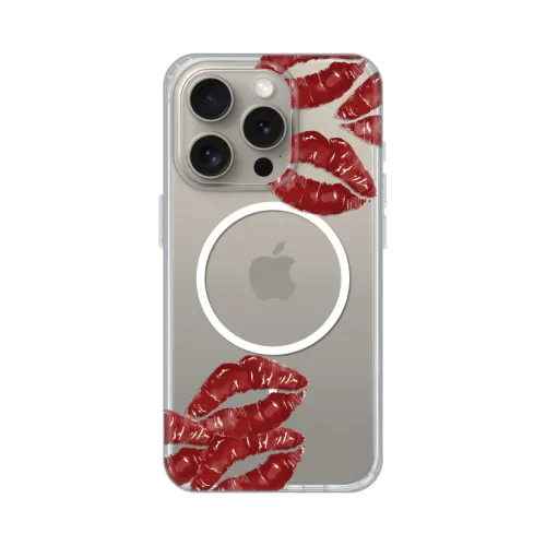 Futrola - maska print Magsafe za iPhone 15 Pro 6.1 Kisses.