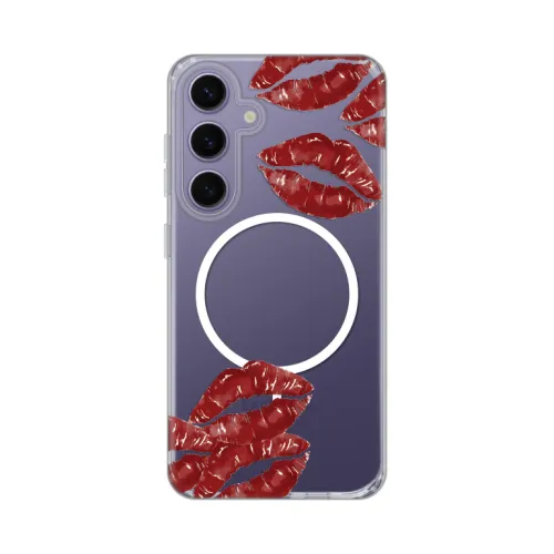 Futrola - maska print Magsafe za Samsung S921B Galaxy S24 Kisses.