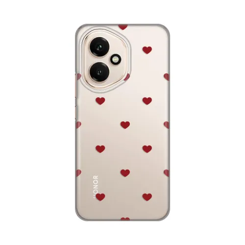 Silikonska futrola - maska print za Huawei Honor 400 Red Hearts.