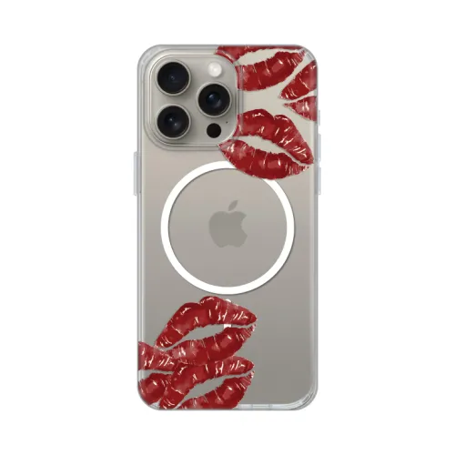 Futrola - maska print Magsafe za iPhone 15 Pro Max 6.7 Kisses.