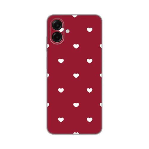 Silikonska futrola - maska print Skin za Samsung A075F Galaxy A07 Burgundy Hearts.
