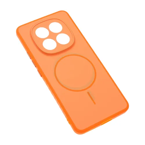 Futrola - maska Magsafe mat Line za Xiaomi Redmi Note 15 5G narandzasta.