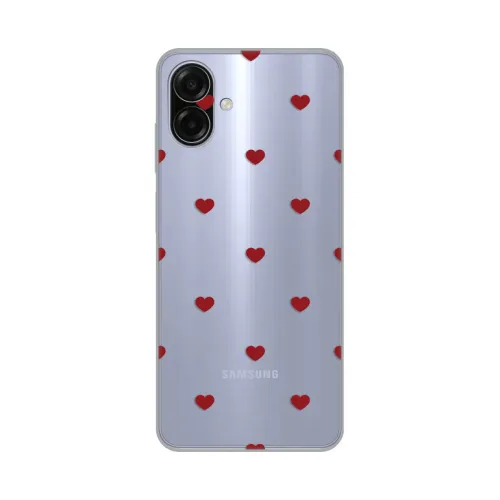 Silikonska futrola - maska print za Samsung A075F Galaxy A07 Red Hearts.