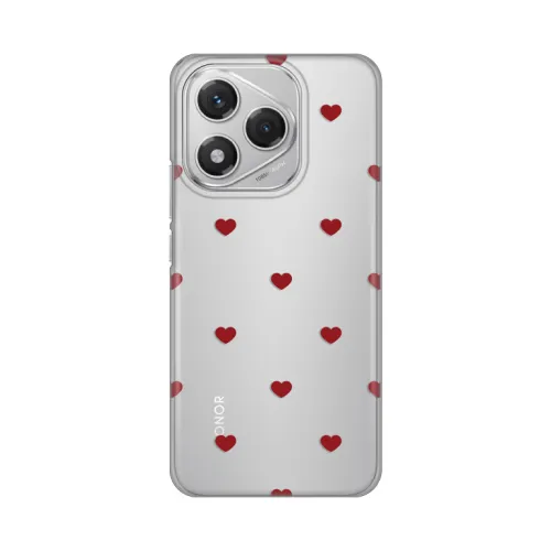 Silikonska futrola - maska print za Huawei Honor 400 Lite Red Hearts.