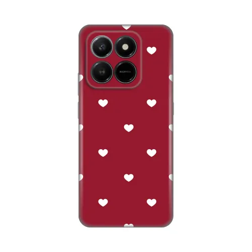 Silikonska futrola - maska print Skin za Honor X7d 4G/400 Smart 5G Burgundy Hearts.