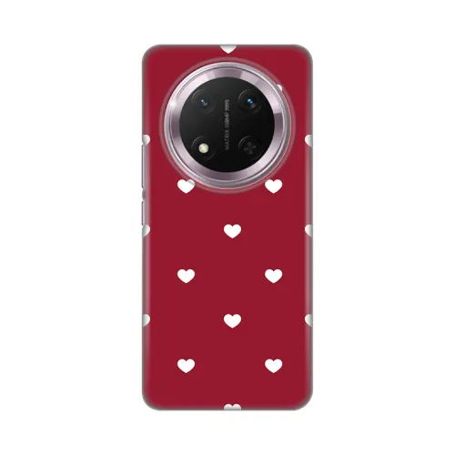 Silikonska futrola - maska print Skin za Huawei Honor Magic 7 lite Burgundy Hearts.