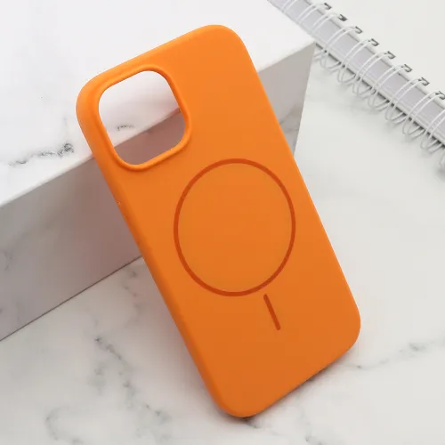 Futrola - maska FLEX MagSafe za iPhone 15 (6.1) narandzasta (MS).