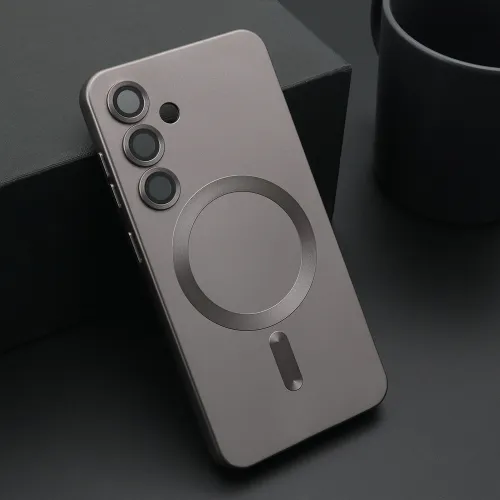 Futrola - maska ELEGANT MAGSAFE za Samsung S921 Galaxy S24 5G siva (MS).