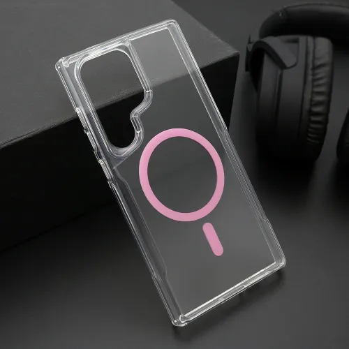 Futrola - maska AURA MagSafe za Samsung S928 Galaxy S24 Ultra 5G roze (MS).