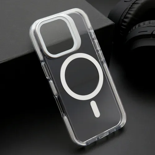 Futrola - maska CAMERA EDGE MagSafe za iPhone 16 (6.1) bela (MS).