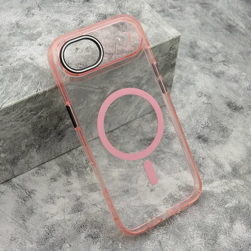 Futrola - maska COLOR RING MagSafe za iPhone AIR (6.6) roze (MS).