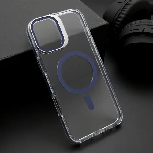 Futrola - maska CAMERA EDGE MagSafe za iPhone 16 Plus (6.7) plava (MS).