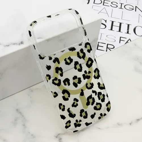 Futrola - maska LEOPARD MagSafe za iPhone 17 Pro (6.3) crna (MS).