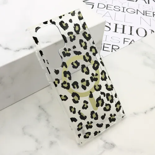 Futrola - maska LEOPARD MagSafe za Samsung S928 Galaxy S24 Ultra 5G crna (MS).