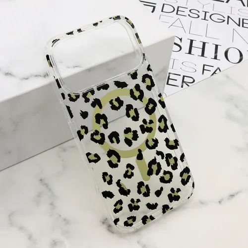 Futrola - maska LEOPARD MagSafe za iPhone 17 Pro Max (6.9) crna (MS).