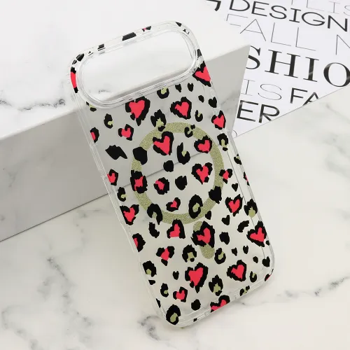 Futrola - maska LEOPARD MagSafe za iPhone AIR (6.6) roze (MS).