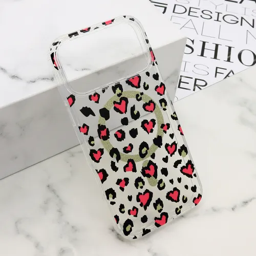 Futrola - maska LEOPARD MagSafe za iPhone 17 Pro Max (6.9) roze (MS).