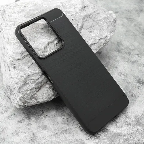 Silikonska futrola - maska BRUSHED za Xiaomi Redmi 13C/Poco C65 pro crna (MS).