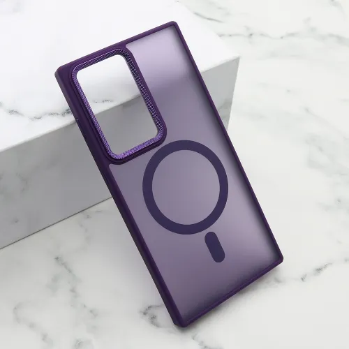 Futrola - maska SILKY MAGSAFE II za Samsung Galaxy S23 Ultra ljubicasta (MS).