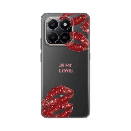 Silikonska futrola - maska print Skin za Honor X7d 4G/400 Smart 5G Just Love Pink.