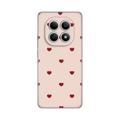 Silikonska futrola - maska print za Xiaomi Redmi Note 15 5G Beige Hearts.