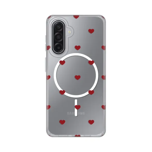 Futrola - maska print Magsafe za Samsung A175 Galaxy A17 Red Hearts.