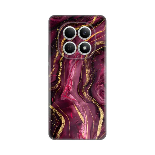 Silikonska futrola - maska print za Xiaomi Redmi Note 15 4G Burgundy.