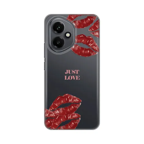 Silikonska futrola - maska print Skin za Huawei Honor 400 Just Love Pink.