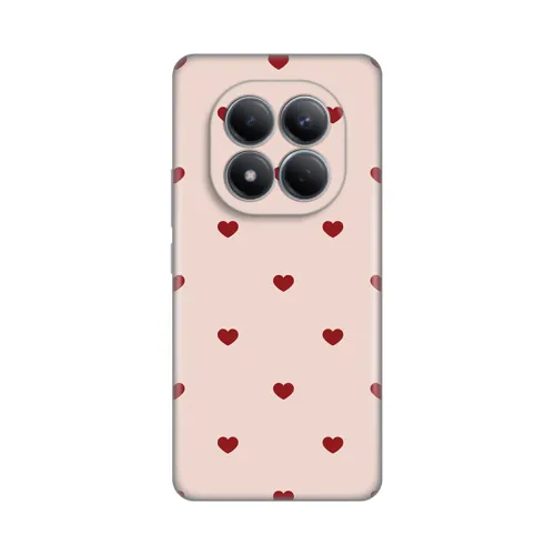Silikonska futrola - maska print za Xiaomi Redmi Note 15 Pro 4G Beige Hearts.