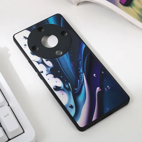 Futrola - maska Abstract za Huawei Honor Magic 5 Lite tamno plava.