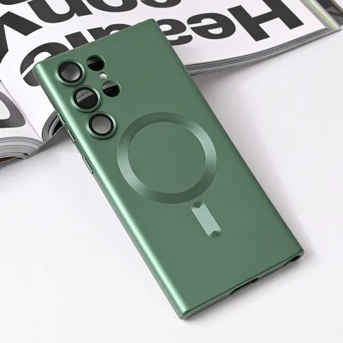 Futrola - maska Magsafe Chrome za Samsung Galaxy S23 Ultra zelena.