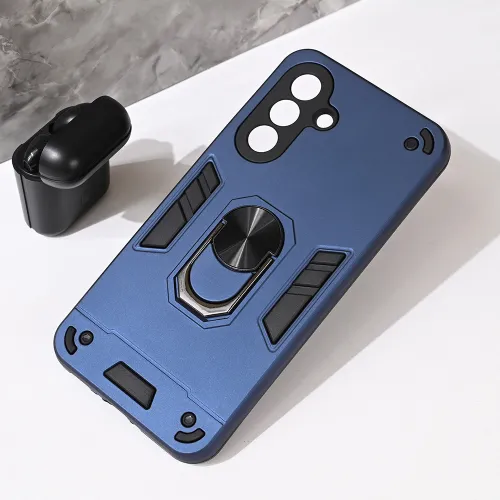 Futrola - maska Hard Ring za Samsung A566 Galaxy A56 5G tamno plava.