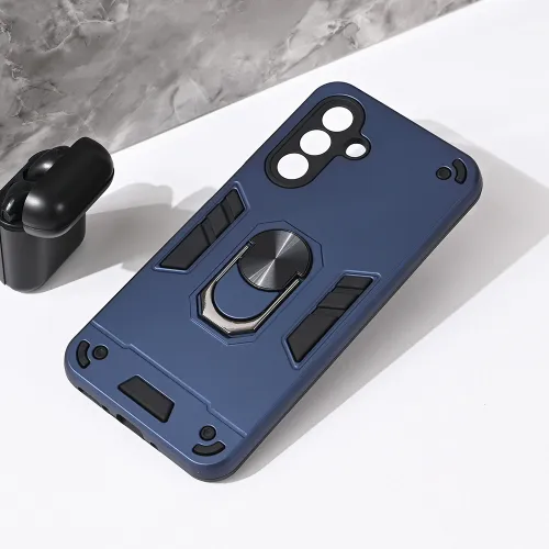 Futrola - maska Hard Ring za Samsung A266 Galaxy A26 5G tamno plava.
