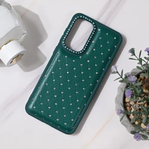 Futrola - maska Bling za Samsung A566 Galaxy A56 5G zelena.