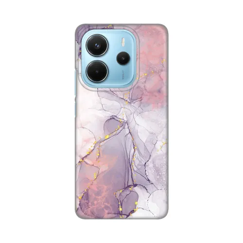 Silikonska futrola - maska print za Xiaomi Redmi Note 14 4G (SRB) Pink Marble.