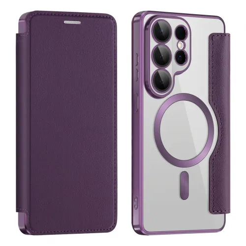 Futrola - maska Magsafe Lux Bi Fold za Samsung S948 Galaxy S26 Ultra ljubicasta.