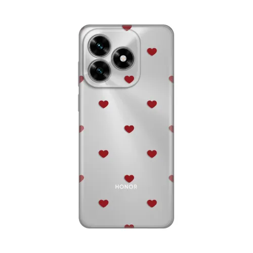 Silikonska futrola - maska print za Huawei Honor X5c Plus Red Hearts.