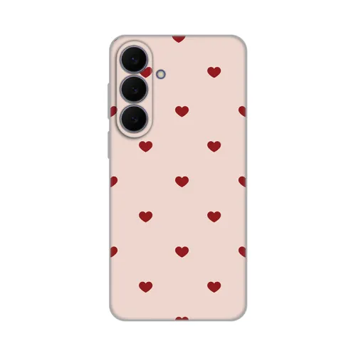 Silikonska futrola - maska print za Samsung S731B Galaxy S25 Fe Beige Hearts.