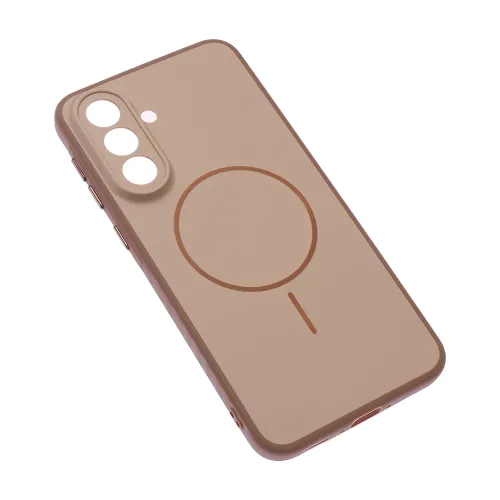 Futrola - maska Magsafe mat Line za Samsung A576 Galaxy A57 braon.