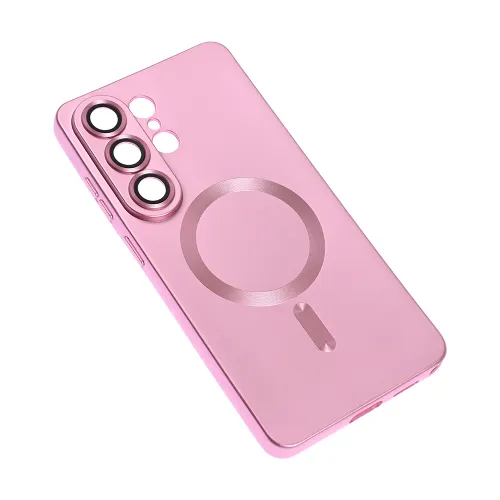 Futrola - maska Magsafe Chrome za Samsung S948 Galaxy S26 Ultra roze.