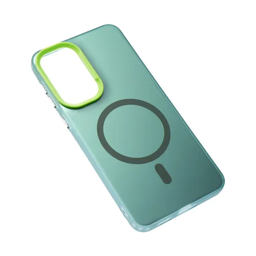 Futrola - maska Magsafe Clear za Samsung A376 Galaxy A37 5G zelena.