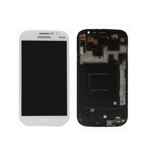 LCD ekran / displej za Samsung i9080/Galaxy Grand+touch screen+frame beli.