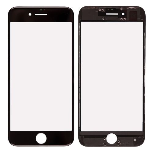 Staklo touchscreen-a+frame+OCA za iPhone 8 Plus crno AAA.