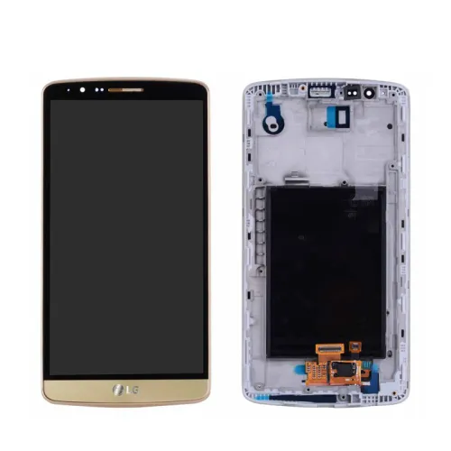 LCD ekran / displej za LG G3/D855+touch screen zlatni+frame.