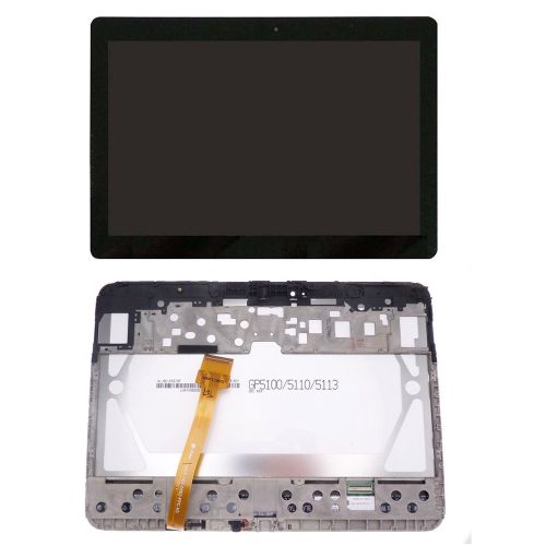 LCD ekran / displej za Samsung P5100/Galaxy Tab 2 10.1+touch screen crni+frame Service Pack Original/GH97-13538B.