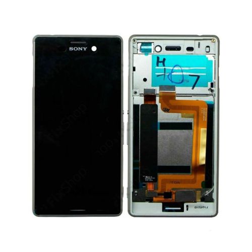 LCD ekran / displej za Sony Xperia M4 Aqua/E2303+touch screen crni+frame zlatni SPO SH.