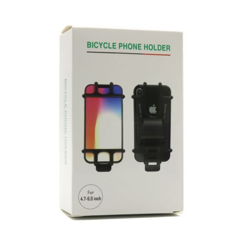 Drzac za mobilni telefon za bicikl/motor/kolica Soft grip crni (MS).